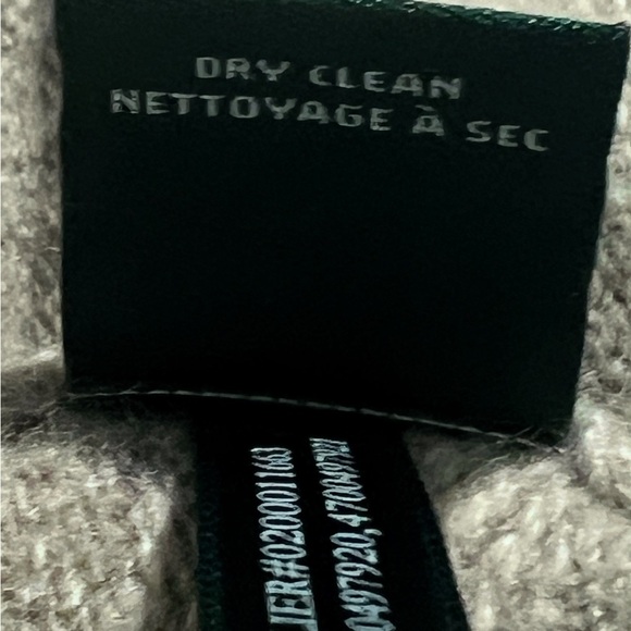 Lauren Ralph Lauren Cream Tan Brown Viscose Wool Cashmere Coatigan Cardigan S - Picture 6 of 6